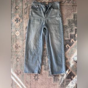 Madewell slim wide leg crop